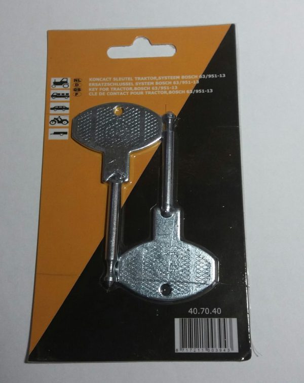 Kontact sleutel traktor  2 stuks systeem Bosch 63/951-13