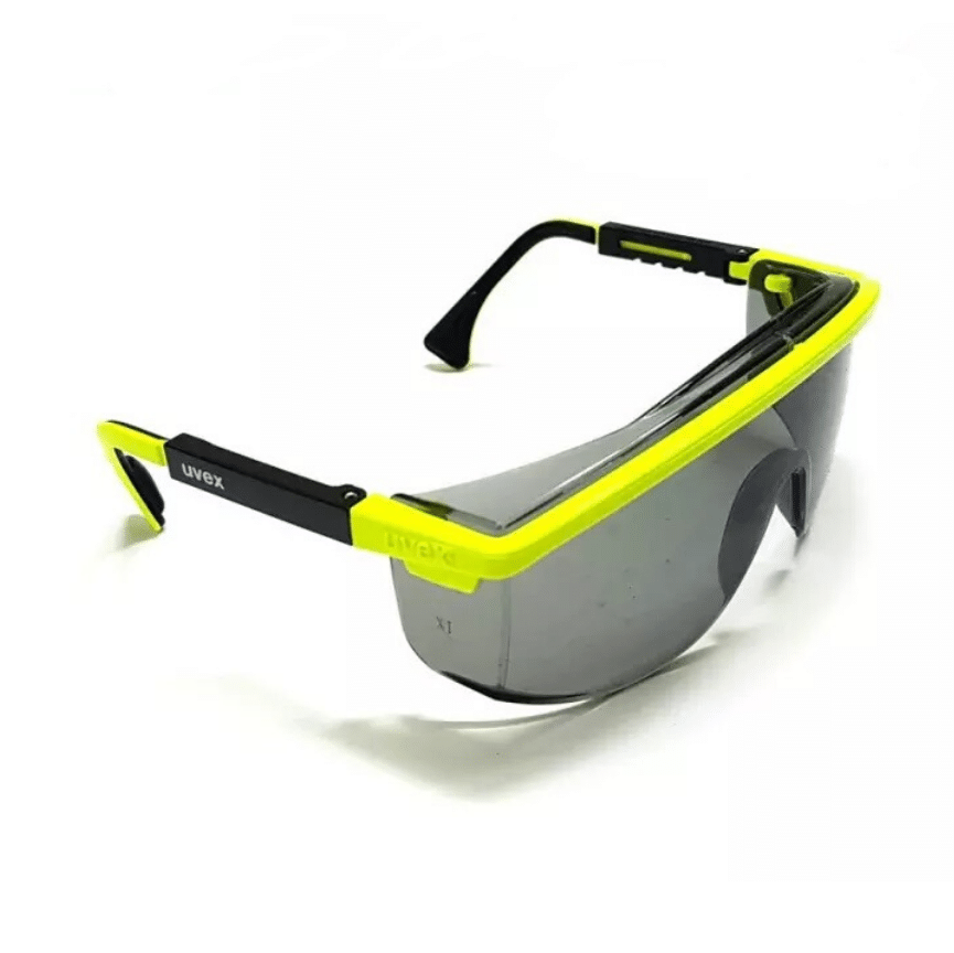Duur Kiwi Kust Uvex veiligheidsbril verstelbaar geel/zwart montuur grijze lens -  Hofstra-tijnje
