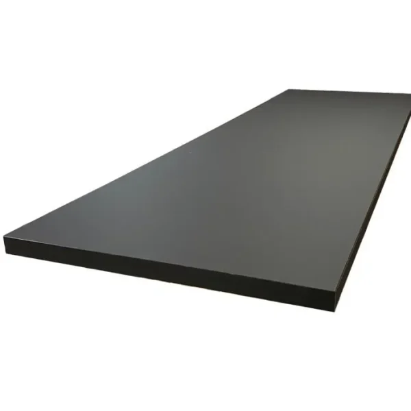 Sencys werkblad / aanrechtblad – zwart  – 305 x 60 x 3,8cm