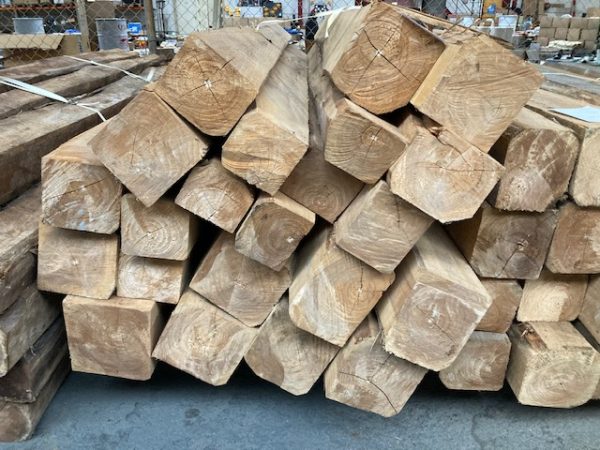Teak houten balk 25 X 25 X 230 cm