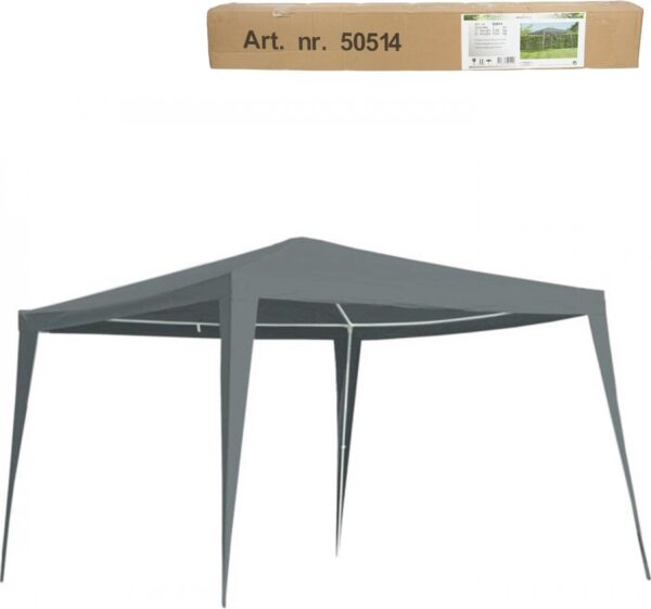 LesliLiving partytent paviljoen - Grijs - 3 x 3 meter