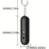 Mini draagbare zelfverdediging sleutelhanger / Persoonlijk alarm 130db alarm met LED-flitslicht - Afbeelding 2