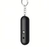 Mini draagbare Zelfverdediging sleutelhanger/Persoonlijk alarm 130db alarm met LED-flitslicht in zwart/blauw/wit/ roze - Afbeelding 2