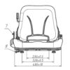 chauffeur/heftruckstoel YL 01 PVC - Afbeelding 2