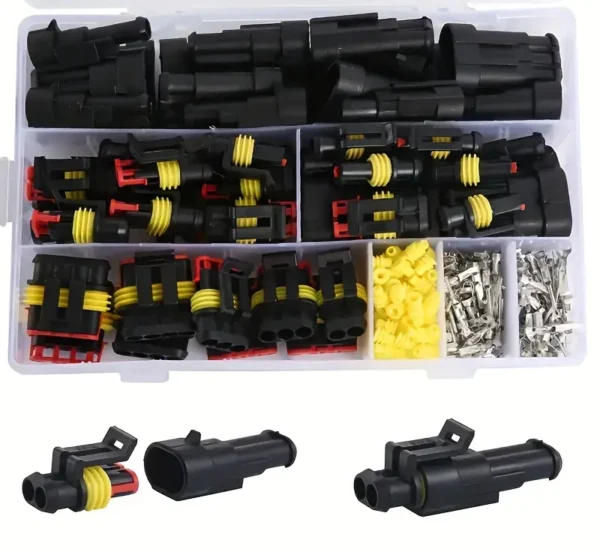 Assortiment waterdichte stekkers/ Elektrische Connector 96 stuks