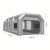 Opblaasbare spuitcabine 4m x 2,5m  x 2,2m - Afbeelding 2