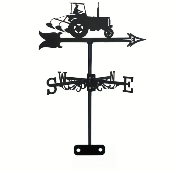 Windwijzer tractor metaal 20,5 cm x 38 cm