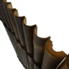 Bamboe schutting / balkonscherm – halfrond – 90 x 100 cm – Donker - Afbeelding 3