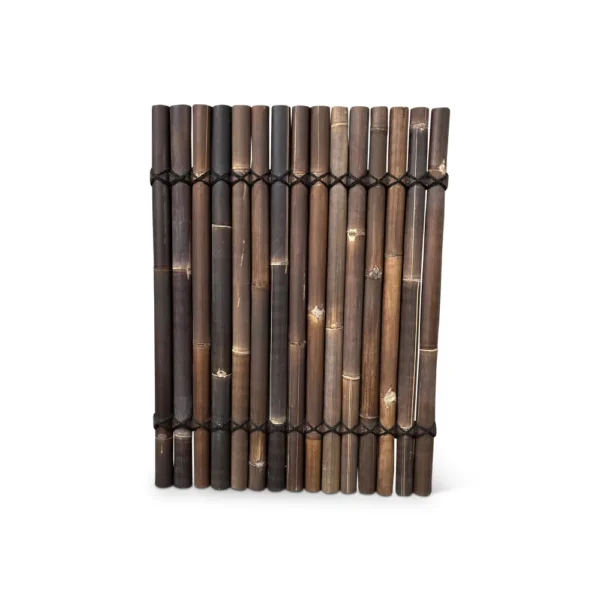 Bamboe schutting / balkonscherm – halfrond – 90 x 100 cm – Donker