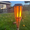 Bamboe Fakkels - Naturel - solar -led - Set 2 stuks - Afbeelding 3