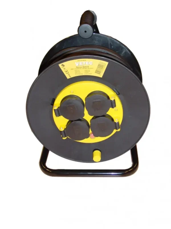 Vetec Kabelhaspel met zelfsluitende klapdeksel 25 meter 3G-2,5mm²