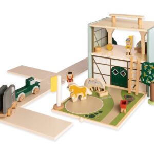 Houten manege - paardenstal- Reiterhof "Lisse" met accesoireopklapbaar als koffer