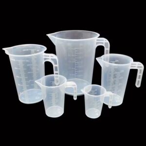 Maatbeker 5-delige set kunststof 1000ml 500ml 250ml 100ml 50ml