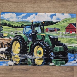 Deurmat John Deere tractor ( wasbaar) antislip 40 x 60 cm