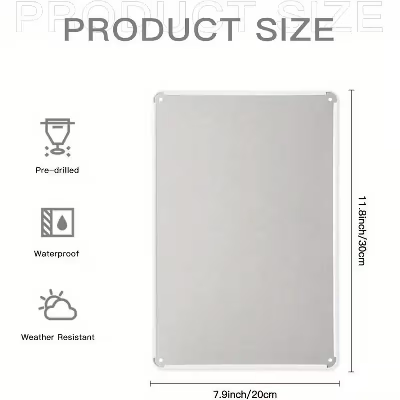 Metalen decoratiebord : wij hebben geen Wifi - 30 x 20 cm - Afbeelding 2